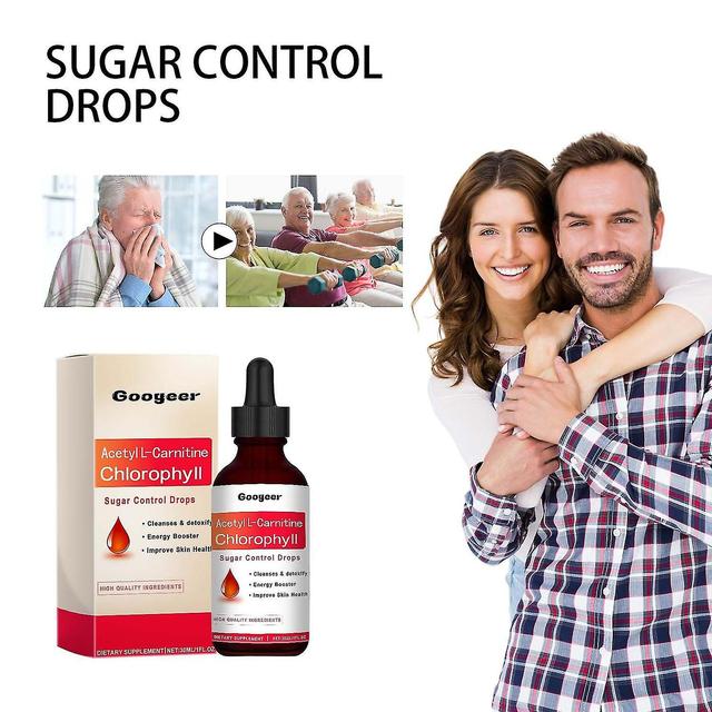 Acetyl L-Carnitine Chlorophyll Sugar Control Drops, Liquid Chlorophyll Drops, Sugar Control Drops fo 2pcs on Productcaster.