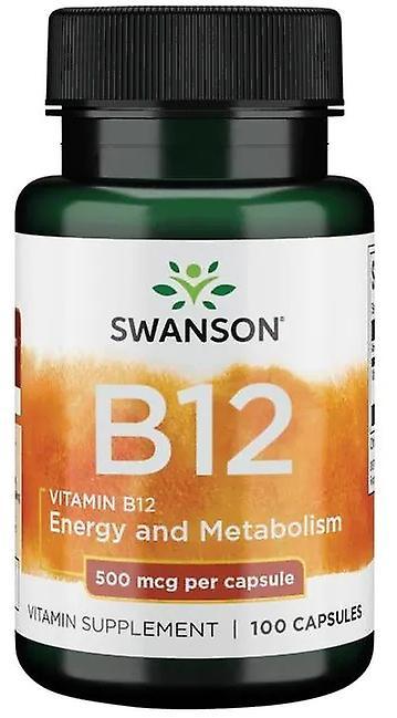 Swanson Vitamin B-12 500 mg 100 Capsules on Productcaster.