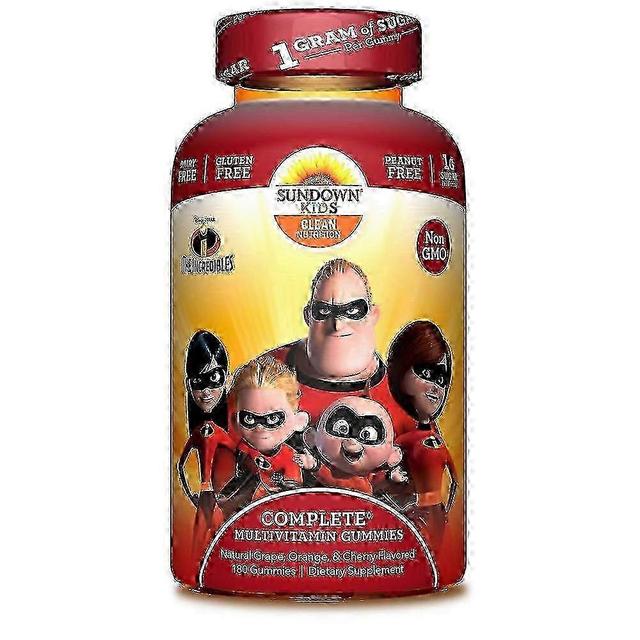 Sundown Naturals Sundown kids complete multivitamin gummies, disney the incredibles 2, grape, orange & cherry, 180 ea on Productcaster.