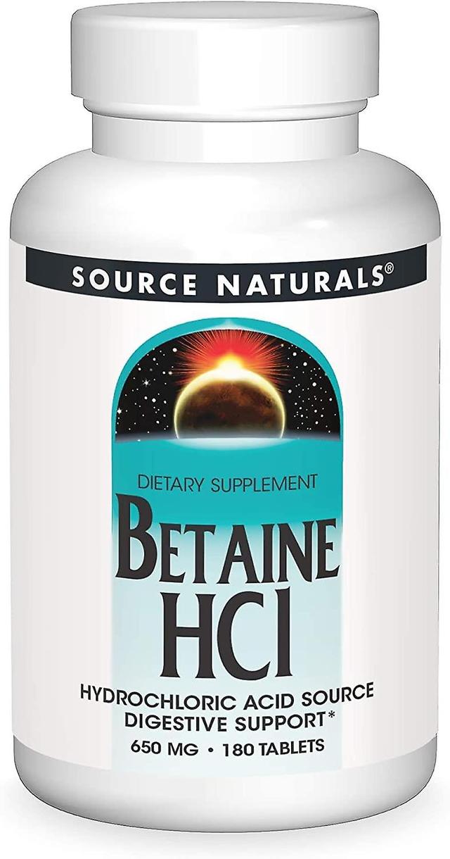 Source Naturals Betaine HCl 650mg 180 Tablets on Productcaster.