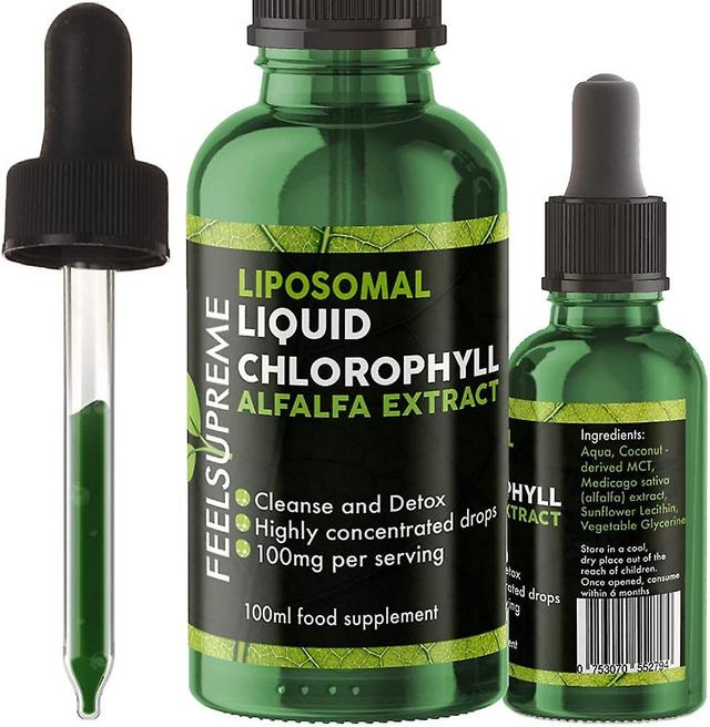 Feel supreme liposomal liquid chlorophyll alfalfa extract on Productcaster.