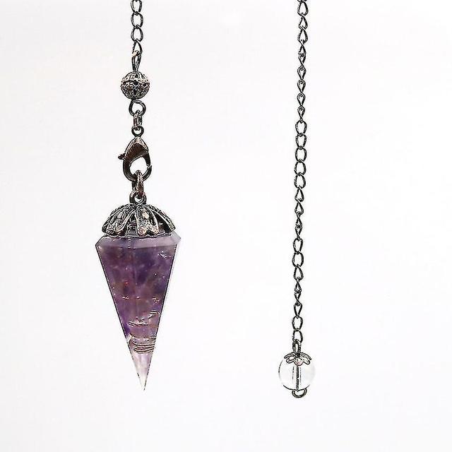 Crystal Aquamarine Energy Pendulum For Divination Amethyst on Productcaster.