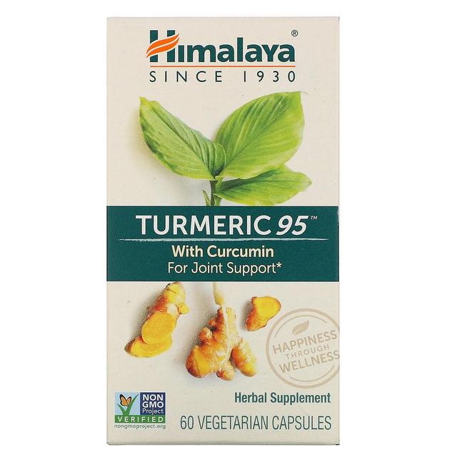 Himalaya Himalaja, kurkuma 95 kurkumiinilla, 60 kasviskapselia on Productcaster.