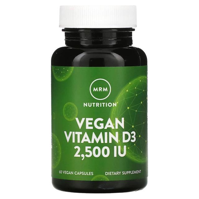 MRM Nutrition, vegaaninen D3-vitamiini, 2,500 IU, 60 vegaanista kapselia on Productcaster.