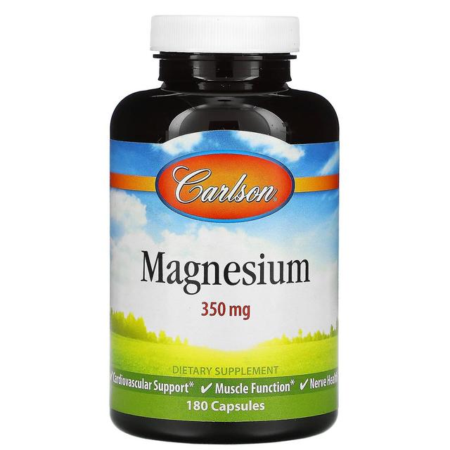 Carlson, Magnesium, 350 mg, 180 Kapslar on Productcaster.