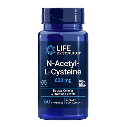 Life Extension Predĺženie životnosti N-acetyl-L-cysteín,60 mg,60 Vcaps (balenie po 3) on Productcaster.