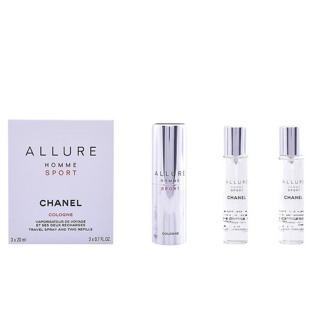 Chanel Allure Homme Sport Cologne Travel Spray And Two Refills 3 X 20 Ml For Men on Productcaster.