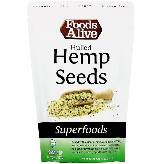 Foods Alive, Superfoods, Hulled Hemp Seeds, 8 oz (227 g) on Productcaster.