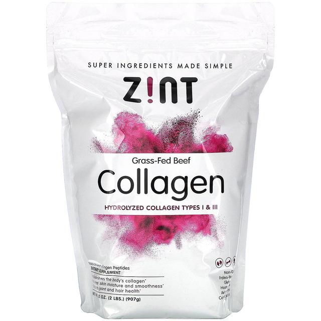 Zint Collagene di manzo a base di erba, tipi di collagene idrolizzato I & III, 32 oz (907 g) on Productcaster.