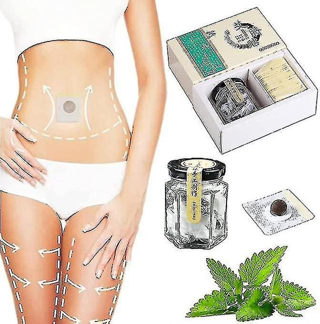 Camila 30/60/90pcs Effective Ancient Remedy Healthy Detox Slimming Belly Pellet Mugwort Navel Sticker Deep Cleansing Sleeping 30Pcs on Productcaster.