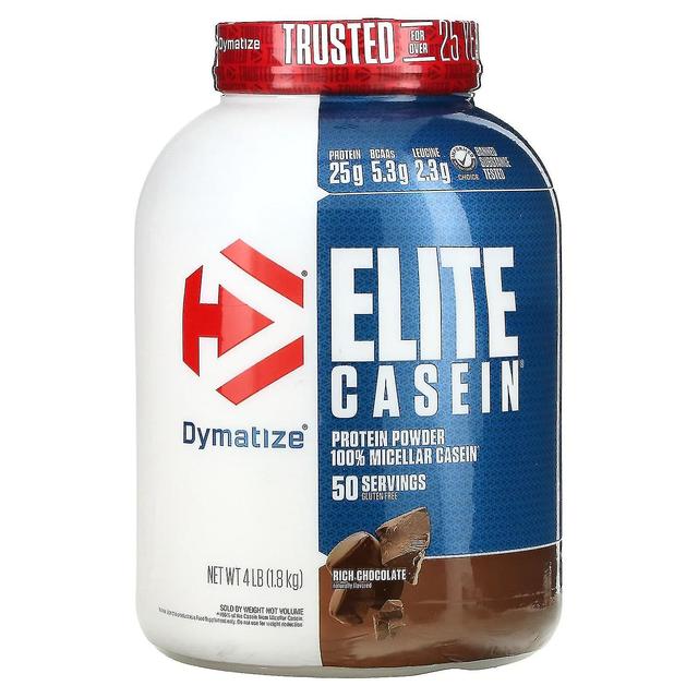 Dymatize Dimatize, Caseína Elite, Chocolate Rico, 4 lbs (1,8 kg) on Productcaster.