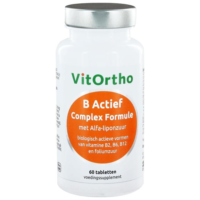 B Actief Complex Formule met Alfa-liponzuur (60 vegicaps) - VitOrtho on Productcaster.