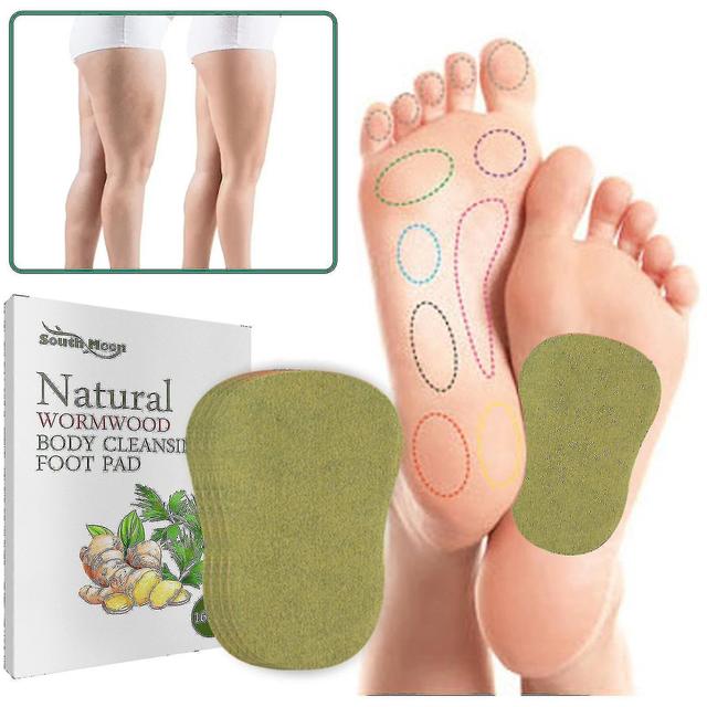 Parche de pie de limpieza corporal de ajenjo Ayuda a dormir almohadillas para pies de desintoxicación Salud (16 piezas verde) Niuniu on Productcaster.