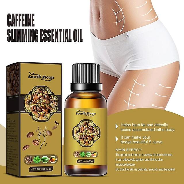 Clloio 30/10ml caffeine slimming essential oil women lose weight slim dow products fat burning cellulite abdominal burner body massage 1pcs 30ml on Productcaster.