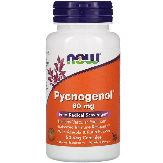 Now Foods, Pycnogenol, 60 mg, 50 Veg Capsules on Productcaster.