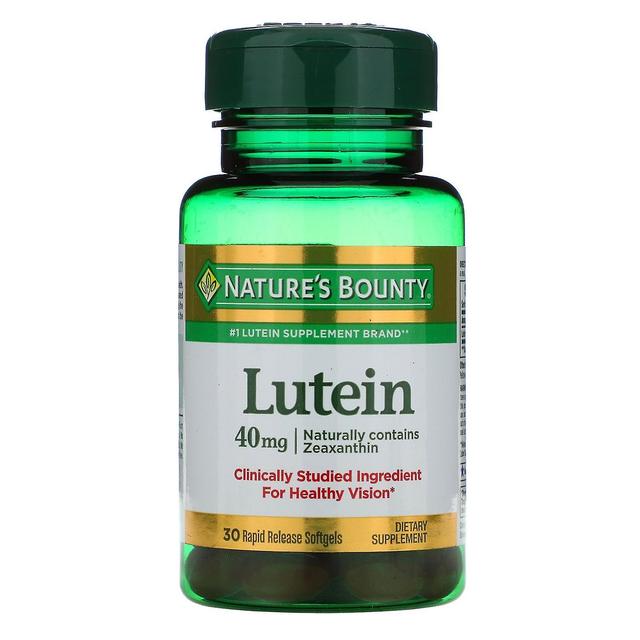 Natures Bounty Nature's Bounty, Lutein, 40 mg, 30 Rapid Release Softgels on Productcaster.