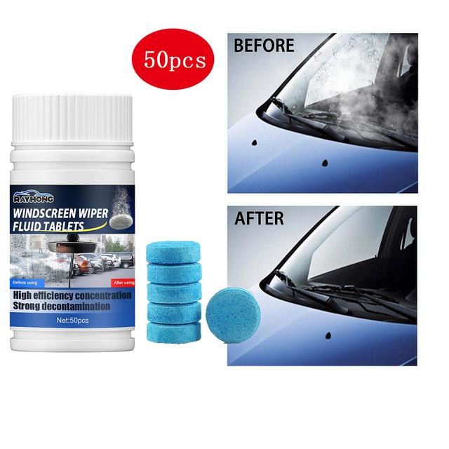 Ditting Tablets For Car Windshields, Cleaning, Decontamination, Removing Insects, Glue, Oil Film, Wiper, Soaking Tablets, Foam Cleaner 50pcs -Boxed on Productcaster.