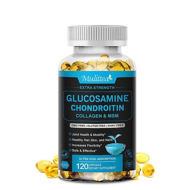 Visgaler Glucosamine Chondroitin For Joint Support&health Complex With Additional Optimsm And Collagen Peptides For Hair Skin And Nails 120pills on Productcaster.