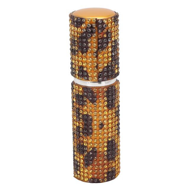 10ml Refillable Parfyme flaske Rhinestone Decor Leopard Print Portable Empty Spray Bottle on Productcaster.