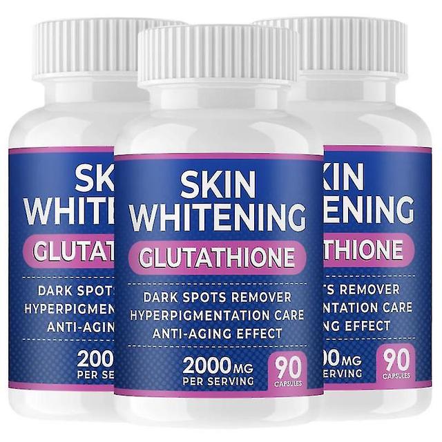 Supreme Gluta White Glutathione Pill Capsule Skin Whitening AntiAging 3bottles on Productcaster.