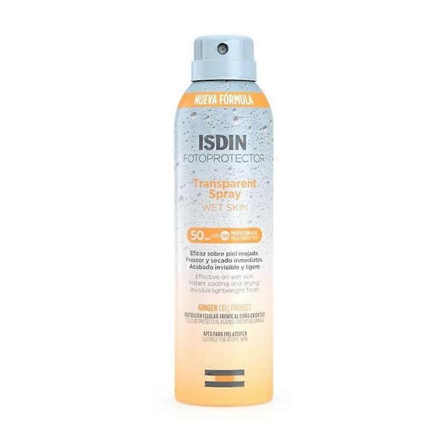 Fotoprotector isdin transparentný sprej mokrej pokožky SPF 50+ 250ml on Productcaster.