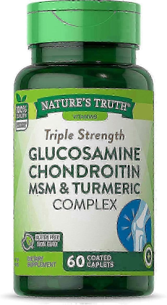 Nature's truth triple strength glucosamine chondroitin msm complex, coated caplets, 60 ea on Productcaster.