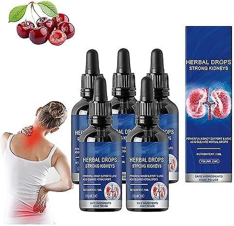 Frusde Herbal Kidney Care Dråber, Herbal Drops Stærke nyrer, afslappende og aktiv reparation essens væske, urtepleje løsning 5pcs on Productcaster.