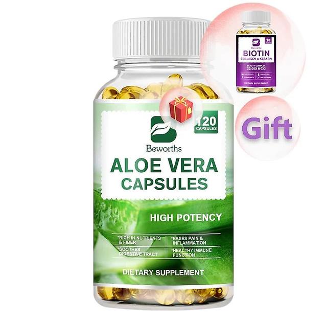 Eccpp Bw Aloe Vera Supplement Fat Burning Digestion Health Support Regulating Blood Sugar For Women&man Health Multivitamin Capsule 120pcs on Productcaster.