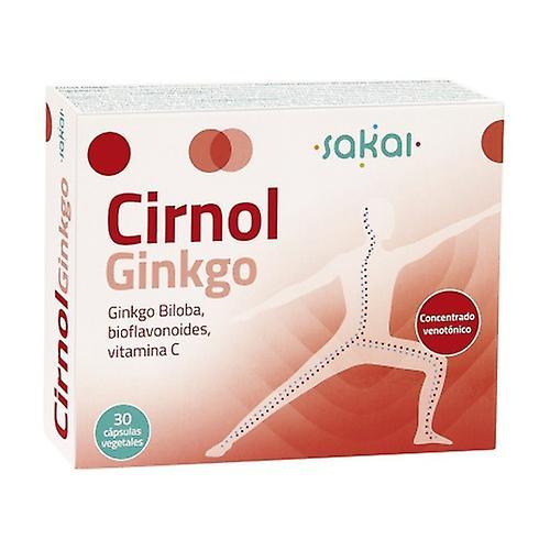 Sakai Cirnol Ginkgo 30 vegetable capsules on Productcaster.