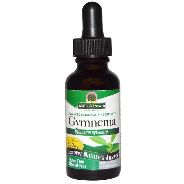 Nature's Answer, Gymnema, Alcohol-Free, 600 mg, 1 fl oz (30 ml) on Productcaster.