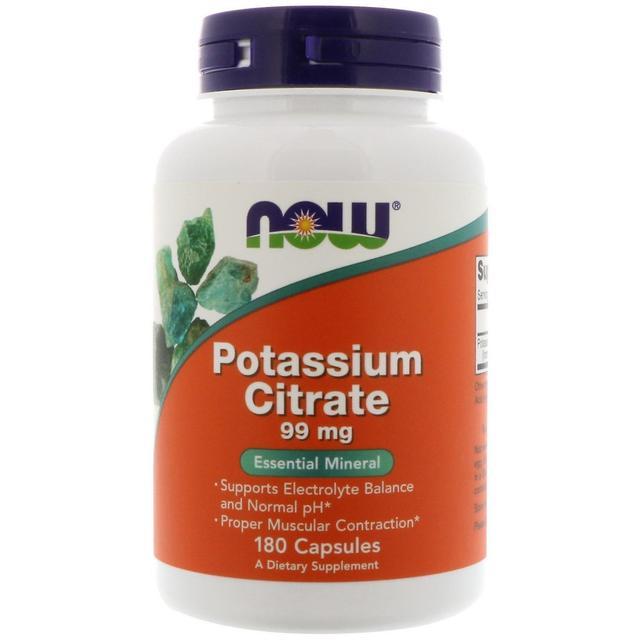 Now Foods, Potassium Citrate, 99 mg, 180 Capsules on Productcaster.