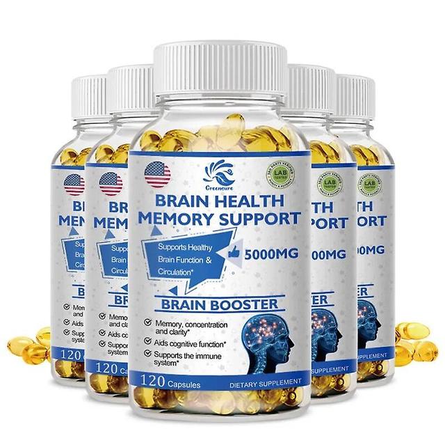 Visgaler Ginkgo Biloba Capsules Which Help Nootropic Brain Supplements for Memory & Focus - Brain Booster Supplement 5 Bottle 120 pills on Productcaster.