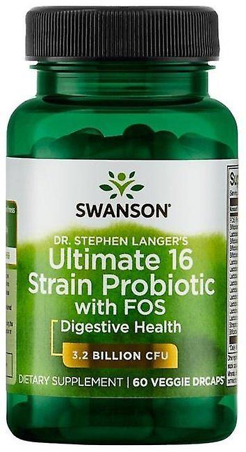 Swanson Dr, Stephen Langer's Ultimate Strain Probiotic met FOS 60 Capsules on Productcaster.