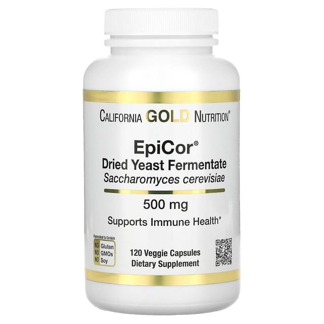 California Gold Nutrition, EpiCor, torkad jästfermentat, 500 mg, 120 veggiekapslar on Productcaster.