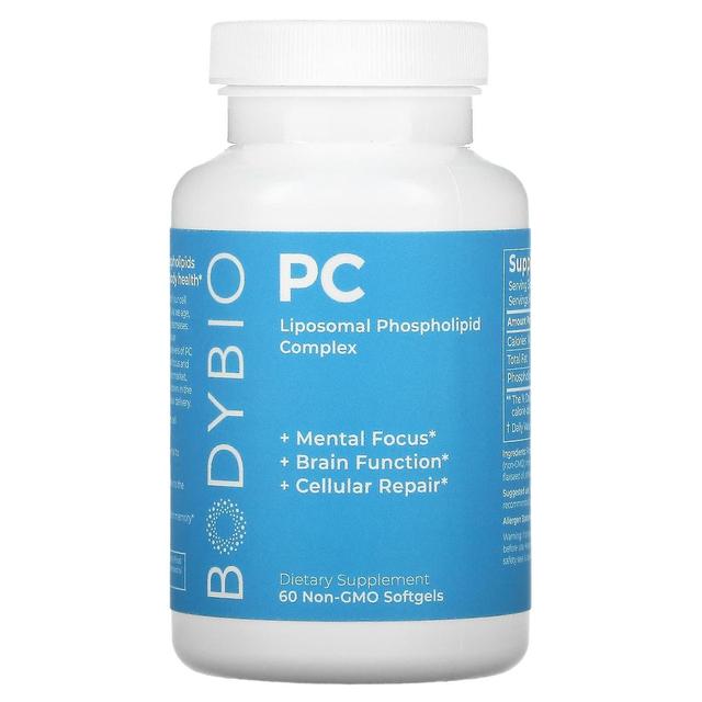 BodyBio, PC, Liposomal Phospholipid Complex, 60 Non-GMO Softgels on Productcaster.