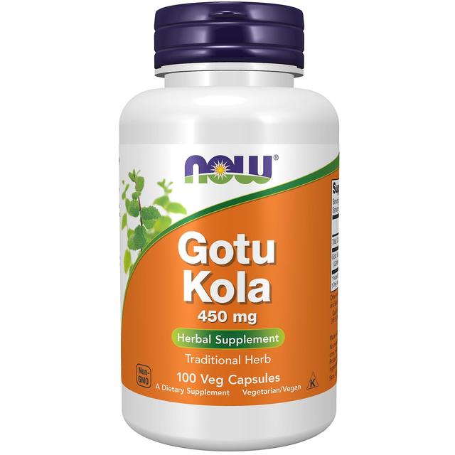 NOW Foods Gotu Kola 450 mg 100 Veg Capsules on Productcaster.