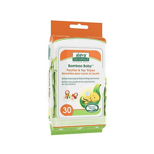 Aleva Naturals Tétine pour bébé en bambou et lingettes jouets, 30 Ct (Paquet de 1) on Productcaster.