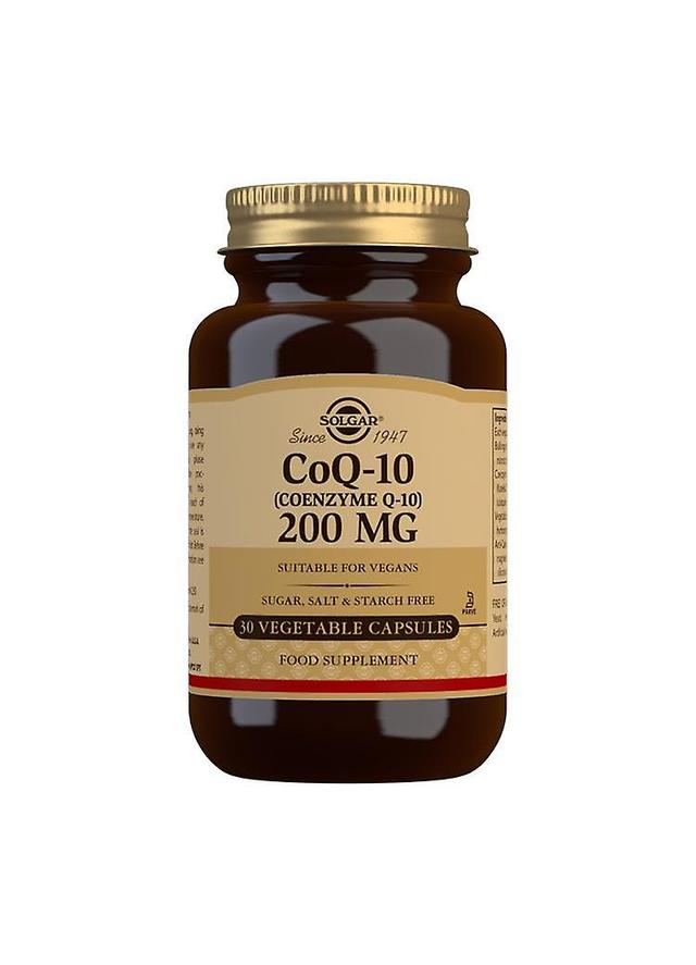 Solgar CoQ-10 (koentsyymi Q-10) 200 mg kasvikapselit 30 kpl pakkaus on Productcaster.