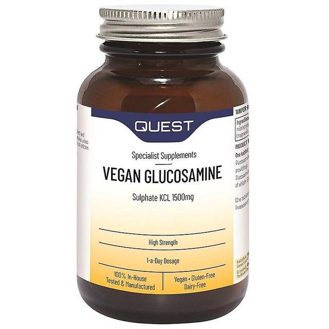 Quest Vitamins Quest Vitaminer Vegansk Glucosaminsulfat 1500mg Faner 90 (601645) on Productcaster.