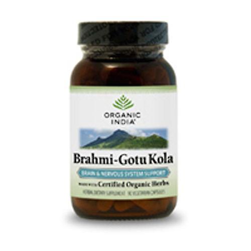 Organic India Økologisk Indien Brahmi Gotu Kola, 90 Vcaps (Pakke med 4) on Productcaster.