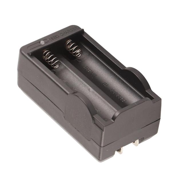 2 Bay 18650 batterioplader 2 slot 18650 lithiumbatterioplader US stik 100?240V on Productcaster.