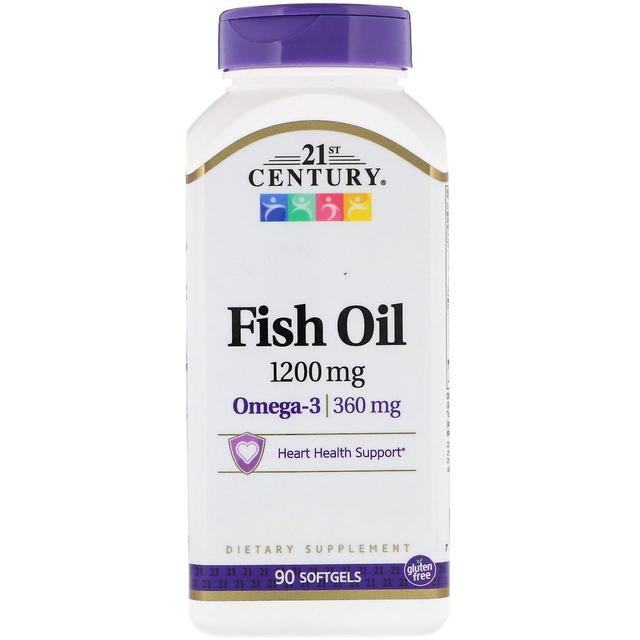 21st Century, Fish Oil, 1,200 mg, 90 Softgels on Productcaster.