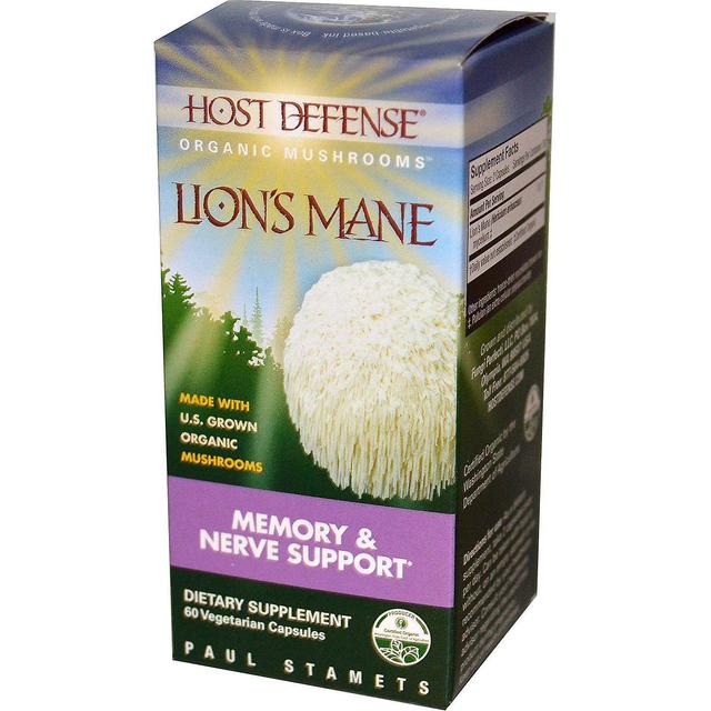 Fungi Perfecti, Lion's Mane, Memory & Nerve Support, 60 Vegetarian Capsules on Productcaster.