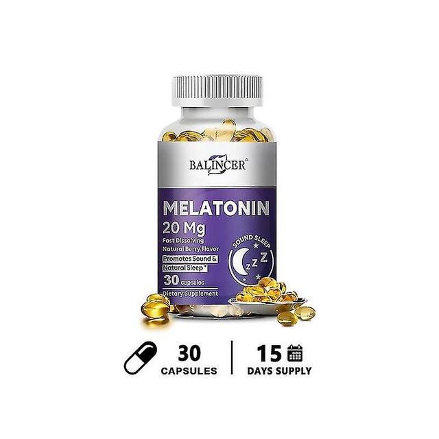 Melatonín - doplnok výživy na zlepšenie kvality nočného spánku a zlepšenie nespavosti, posilnenie imunity a fľaša Antioxidant30 count-1 on Productcaster.