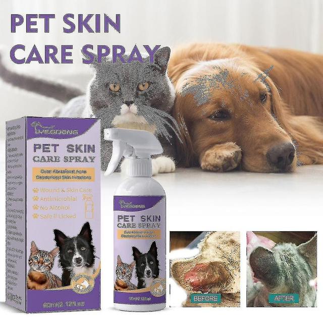 Pet Relief Skin lindert den Juckreiz der Hunde- und Katzenhaut, entfernt Milben, lindert Juckreiz, Pflege [HE on Productcaster.