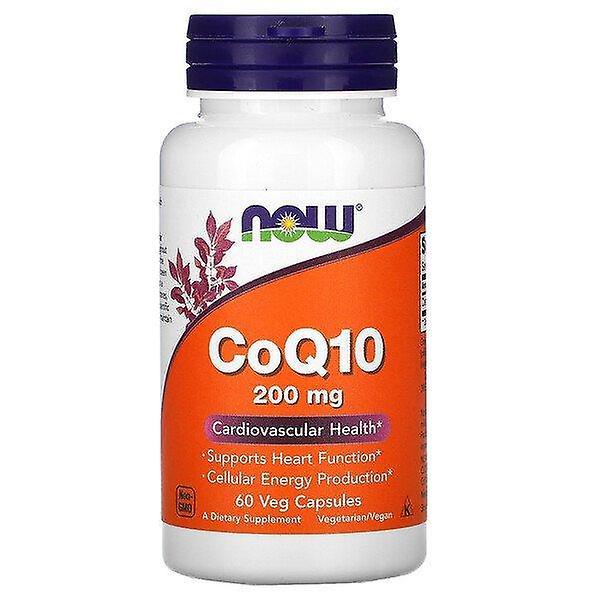 NOW Foods Nu Fødevarer, CoQ10, 200 mg, 60 Veg Kapsler on Productcaster.