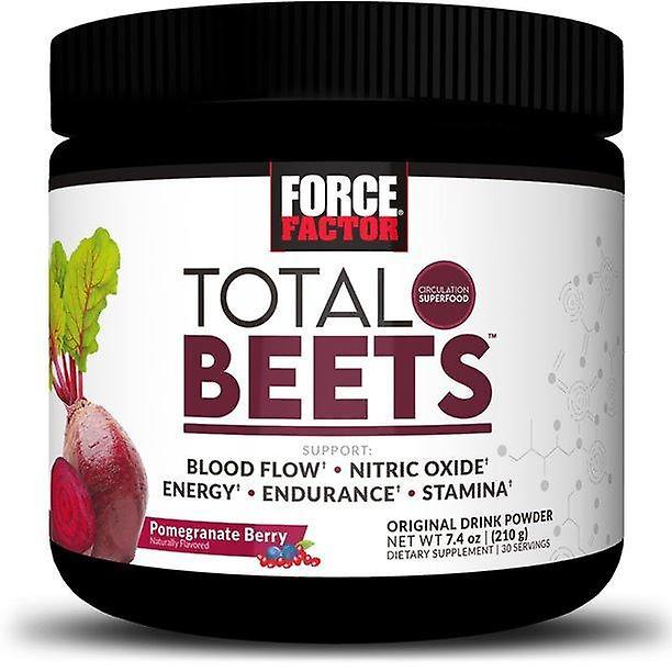 Total beets drink mix superfood powder with nitrates to support circulation, cardiovascular heart health supplement, force factor, 30 servings on Productcaster.