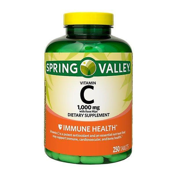 Spring valley vitamin c tablets with rose hips, 1000 mg, 250 count on Productcaster.