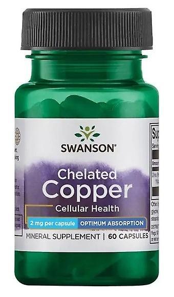 Swanson Albion Chelated Copper 2 mg 60 Capsule on Productcaster.