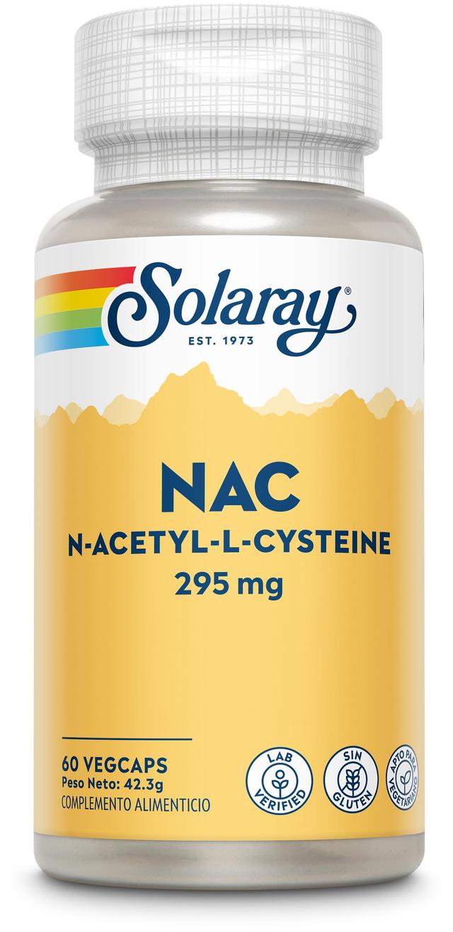 Solaray NAC 295 mg 60 vegetabilske kapsler 60 Units on Productcaster.